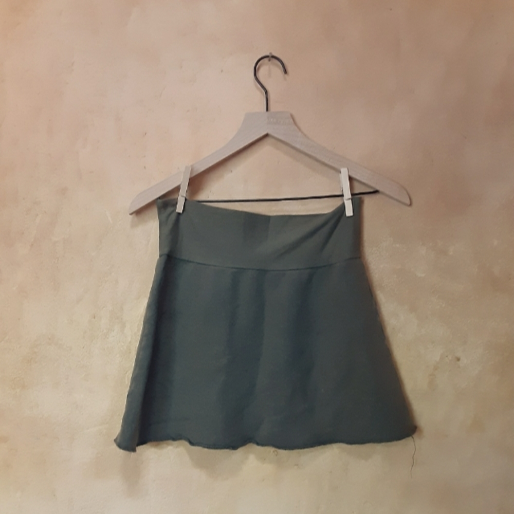 Elegant Green Mini Skirt